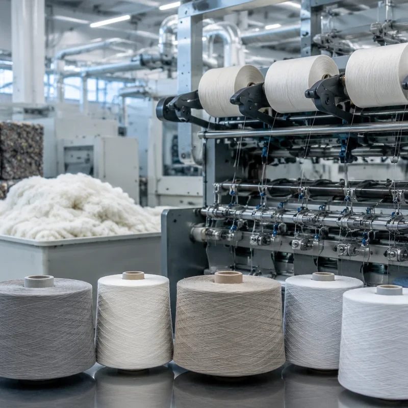 Processus de fabrication du fil recyclé pour les acheteurs de textile