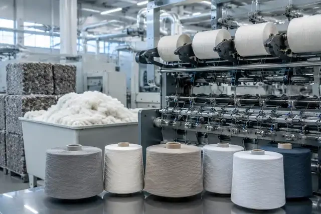 Processus de fabrication du fil recyclé dans une usine textile