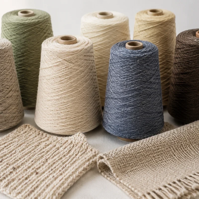 Applications du fil recyclé dans les produits de tricotage et de tissage
